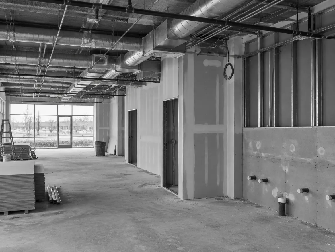 Restaurant interior under construction